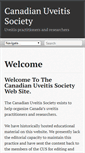 Mobile Screenshot of canadianuveitissociety.com