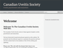 Tablet Screenshot of canadianuveitissociety.com